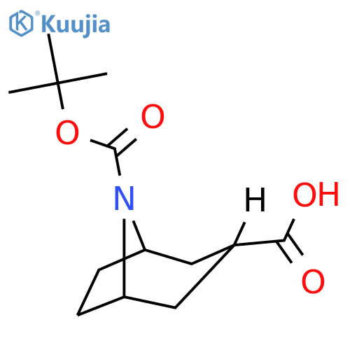 endo-8-tert-butoxycarbonyl-8-azabicyclo[3.2.1]octane-3-carboxylic acid structure