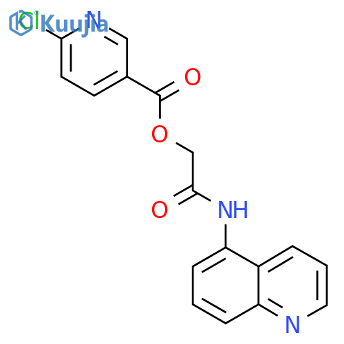 [(Quinolin-5-yl)carbamoyl]methyl 6-chloropyridine-3-carboxylate structure