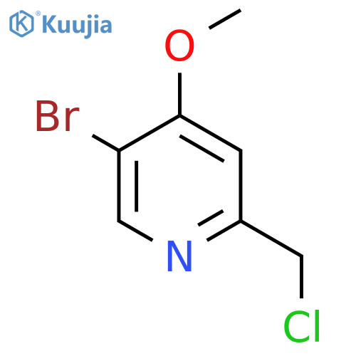 5-Bromo-2-chloromethyl-4-methoxypyridine structure