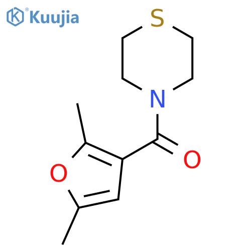 4-(2,5-dimethylfuran-3-carbonyl)thiomorpholine structure