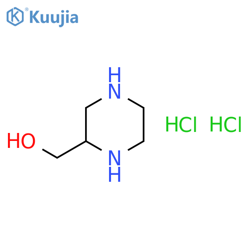 Piperazin-2-ylmethanol dihydrochloride structure