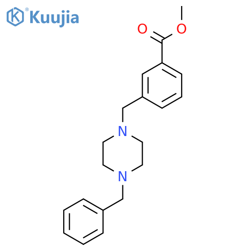 Methyl 3-[(4-benzylpiperazin-1-yl)methyl]benzoate structure