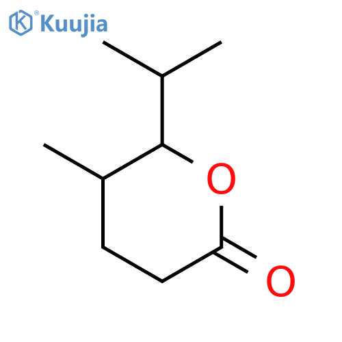 2H-Pyran-2-one,tetrahydro-5-methyl-6-(1-methylethyl)-, (5R,6R)-rel- structure