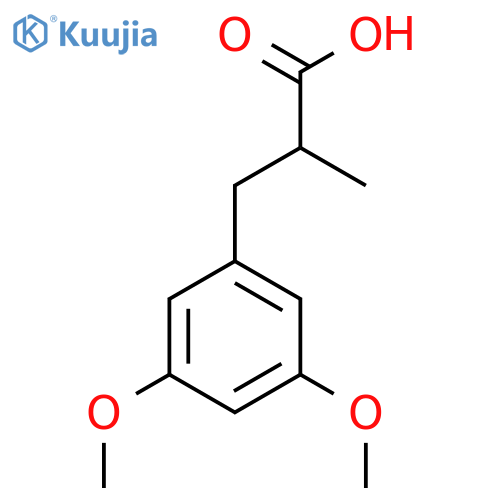 3-(3,5-dimethoxyphenyl)-2-methylpropanoic acid structure