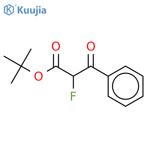 tert-butyl 2-fluoro-3-oxo-3-phenylpropanoate structure