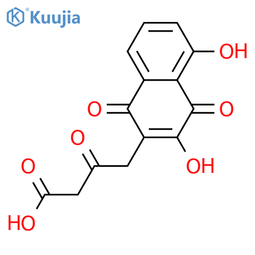 2-Naphthalenebutanoicacid, 1,4-dihydro-3,5-dihydroxy-b,1,4-trioxo- structure