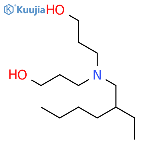 Propanol, [(2-ethylhexyl)imino]bis- structure