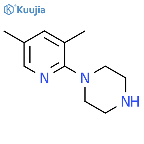1-(3,5-dimethyl-2-pyridinyl)-Piperazine structure
