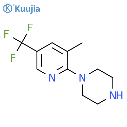 1-[3-methyl-5-(trifluoromethyl)-2-pyridinyl]-Piperazine structure