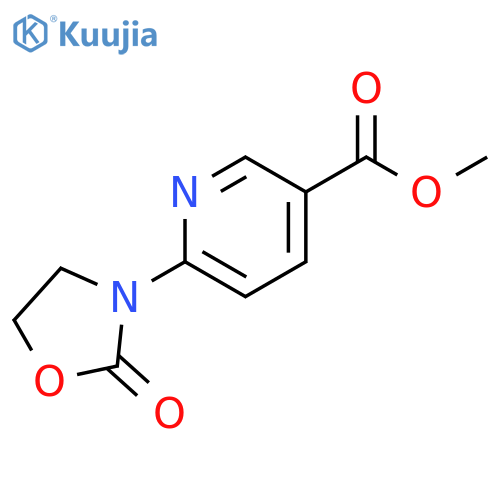 Methyl 6-(2-oxo-3-oxazolidinyl)-3-pyridinecarboxylate structure