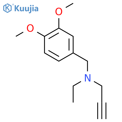 (3,4-dimethoxyphenyl)methyl(ethyl)(prop-2-yn-1-yl)amine structure