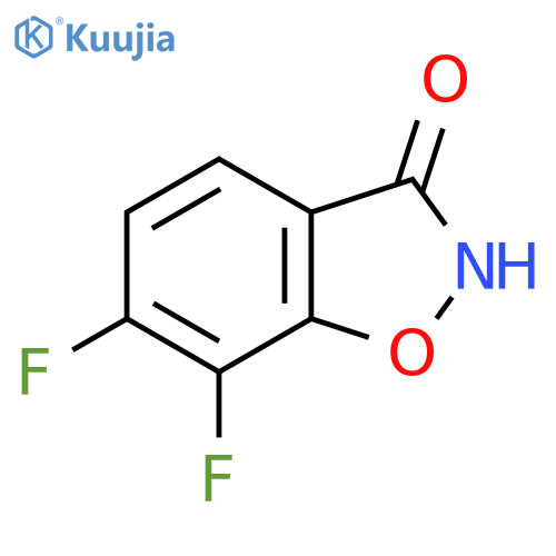 6,7-difluoro-1,2-benzoxazol-3-ol structure