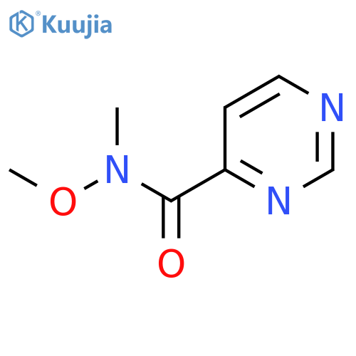 N-Methoxy-N-methylpyrimidine-4-carboxamide structure
