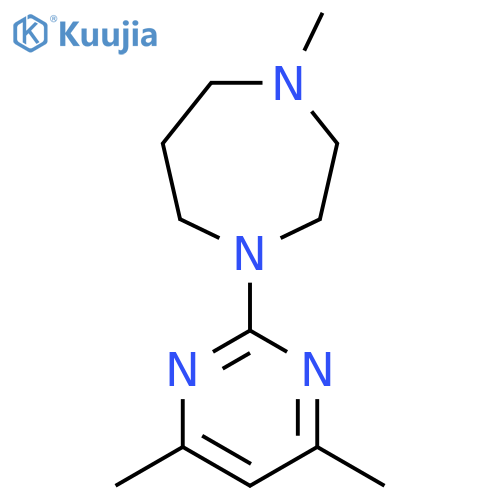 1-(4,6-Dimethylpyrimidin-2-yl)-4-methyl-1,4-diazepane structure