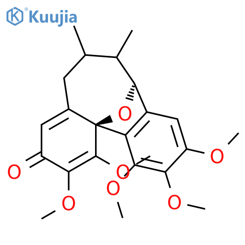 10H-5,12a-Epoxydibenzo[a,c]cycloocten-10-one, 5,6,7,8-tetrahydro-1,2,3,11,12-pentamethoxy-6,7-dimethyl-, (5R,6R,7R,12aS)- (9CI) structure
