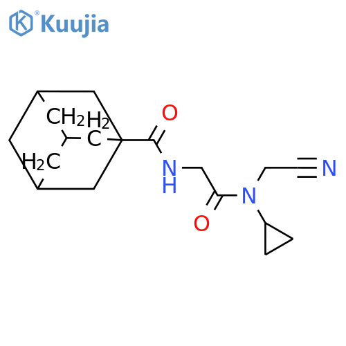 2-[(adamantan-1-yl)formamido]-N-(cyanomethyl)-N-cyclopropylacetamide structure
