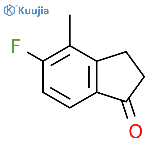 5-Fluoro-4-methyl-2,3-dihydro-1H-inden-1-one structure