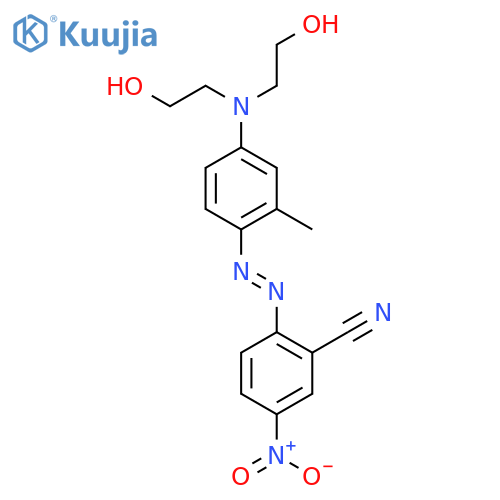 2-((4-(Bis(2-hydroxyethyl)amino)-2-methylphenyl)diazenyl)-5-nitrobenzonitrile structure