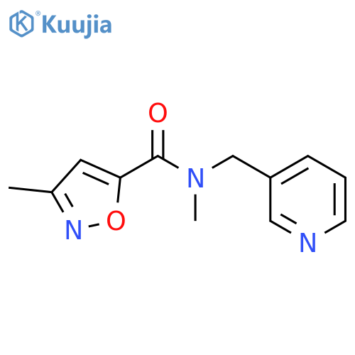 5-Isoxazolecarboxamide, N,3-dimethyl-N-(3-pyridinylmethyl)- structure