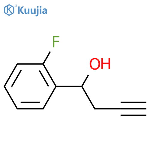Benzenemethanol, 2-fluoro-α-2-propyn-1-yl- structure