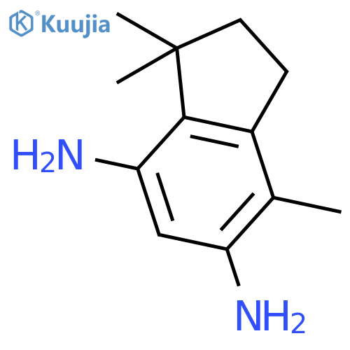3,3,7-trimethyl-1,2-dihydroindene-4,6-diamine structure
