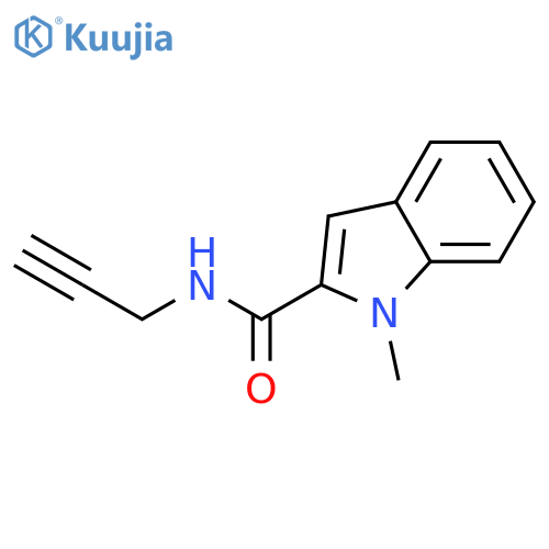 1H-Indole-2-carboxamide, 1-methyl-N-2-propynyl- structure