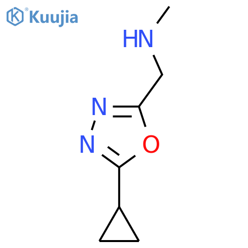 1-(5-Cyclopropyl-1,3,4-oxadiazol-2-yl)-N-methylmethanamine structure
