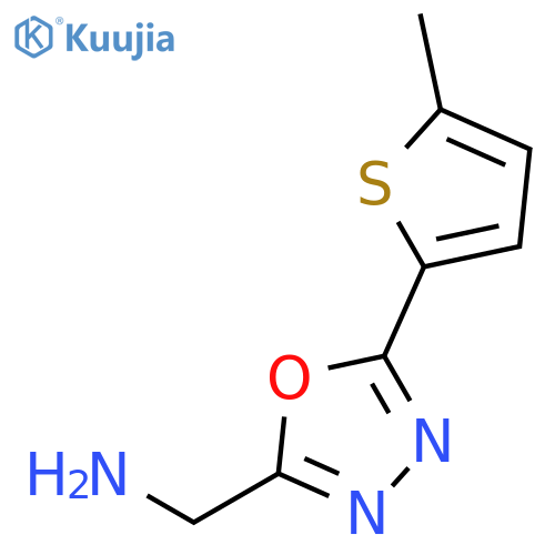 (5-(5-Methylthiophen-2-yl)-1,3,4-oxadiazol-2-yl)-methanamine structure
