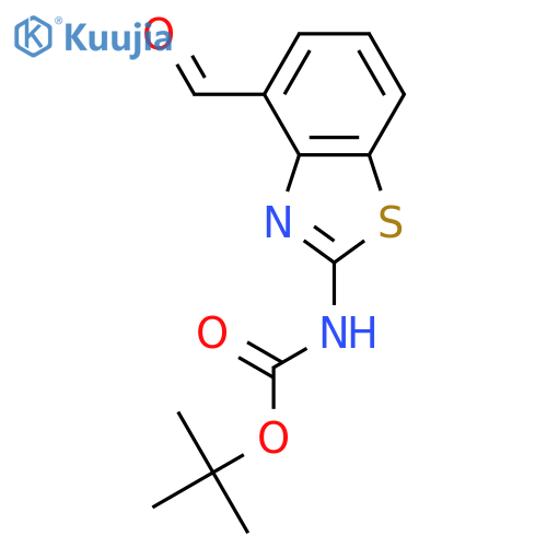 tert-Butyl (4-formylbenzo[d]thiazol-2-yl)carbamate structure