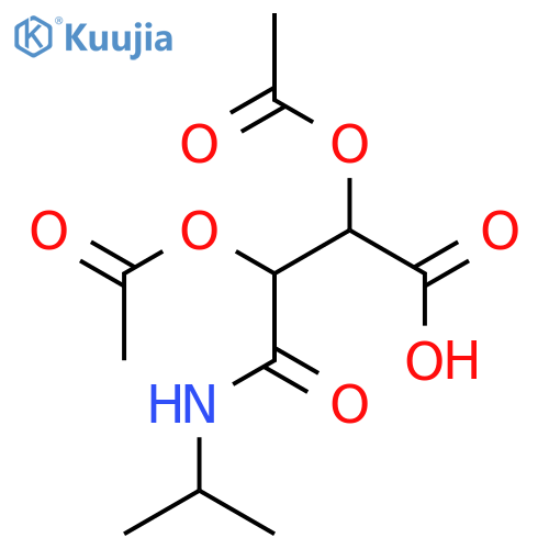 Butanoic acid, 2,3-bis(acetyloxy)-4-[(1-methylethyl)amino]-4-oxo- structure