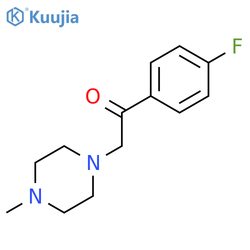 Ethanone, 1-(4-fluorophenyl)-2-(4-methyl-1-piperazinyl)- structure
