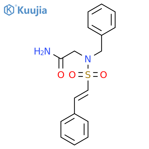 2-(N-benzyl2-phenylethenesulfonamido)acetamide structure