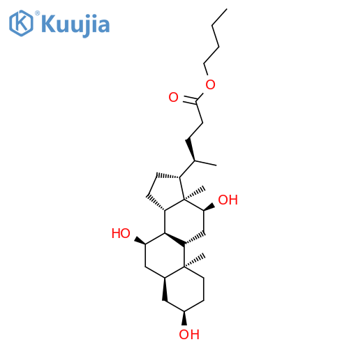 Cholan-24-oic acid, 3,7,12-trihydroxy-, butyl ester, (3a,5b,7a,12a)- structure
