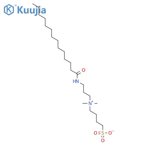 4-[dimethyl-[3-(tetradecanoylamino)propyl]azaniumyl]butane-1-sulfonate structure