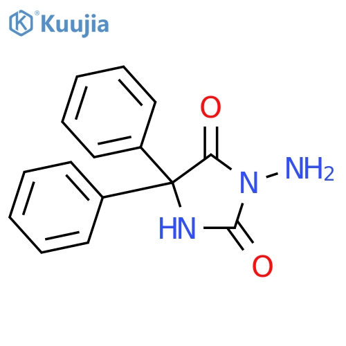 3-Amino-5,5-diphenylimidazolidine-2,4-dione structure