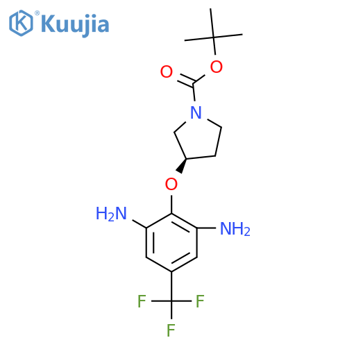 (R)-Tert-Butyl 3-(2,6-diamino-4-(trifluoromethyl)-phenoxy)pyrrolidine-1-carboxylate structure