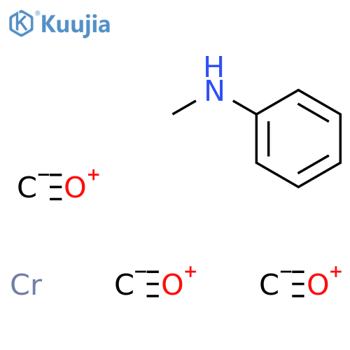 Chromium,tricarbonyl[(1,2,3,4,5,6-h)-N-methylbenzenamine]- structure