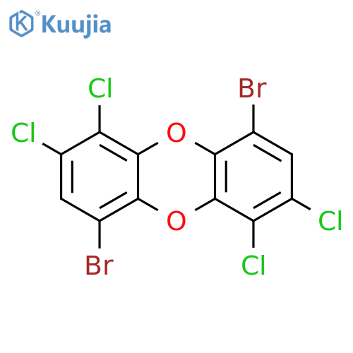 Dibenzo[b,e][1,4]dioxin,4,9-dibromo-1,2,6,7-tetrachloro- structure