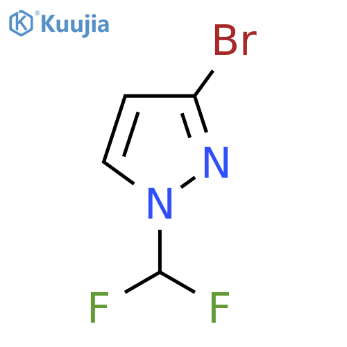 3-bromo-1-(difluoromethyl)pyrazole structure