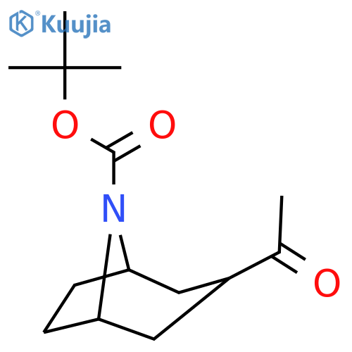tert-butyl 3-acetyl-8-azabicyclo[3.2.1]octane-8-carboxylate structure
