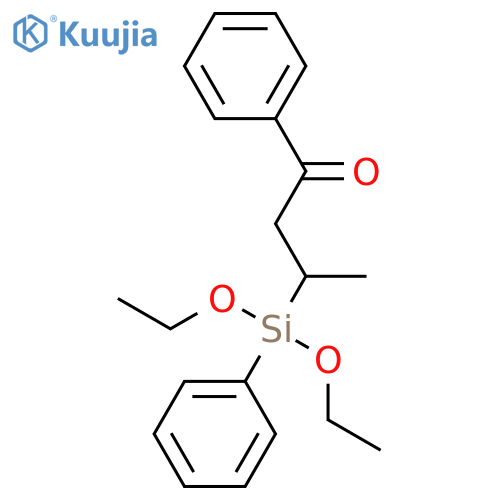 1-Butanone, 3-(diethoxyphenylsilyl)-1-phenyl- structure