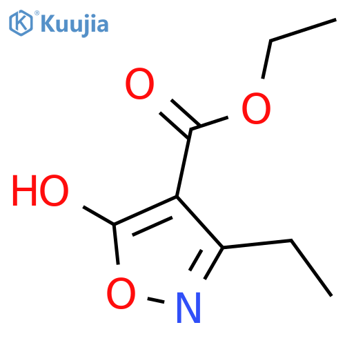 ethyl 3-ethyl-5-hydroxy-isoxazole-4-carboxylate structure
