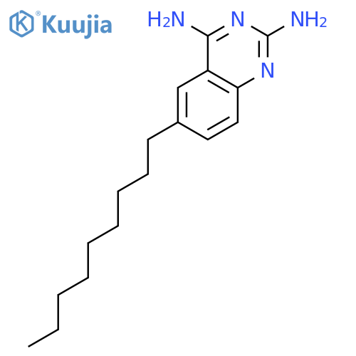 2,4-Quinazolinediamine, 6-nonyl- structure