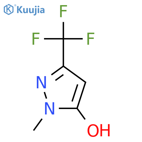 1-Methyl-3-(trifluoromethyl)-1H-pyrazol-5-ol structure