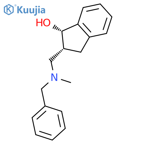 1H-Inden-1-ol, 2,3-dihydro-2-[[methyl(phenylmethyl)amino]methyl]-, cis- structure