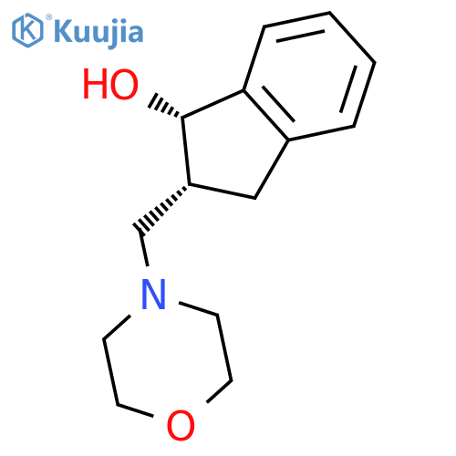 1H-Inden-1-ol, 2,3-dihydro-2-(4-morpholinylmethyl)-, cis- structure