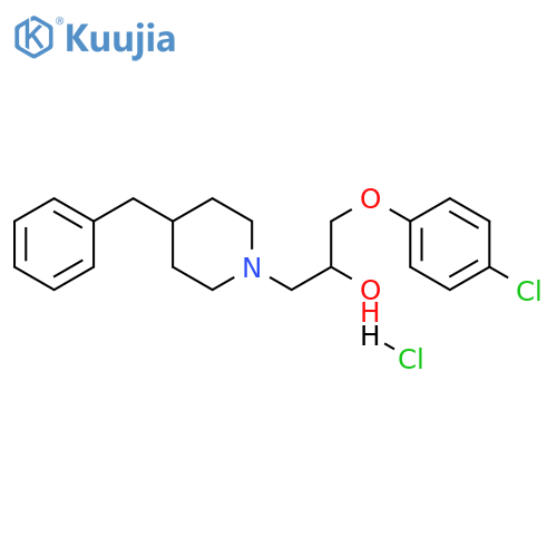 1-(4-benzylpiperidin-1-yl)-3-(4-chlorophenoxy)propan-2-ol hydrochloride structure