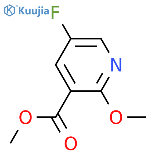 Methyl 5-fluoro-2-methoxypyridine-3-carboxylate structure