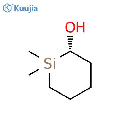 Silacyclohexan-2-ol, 1,1-dimethyl-, (S)- structure