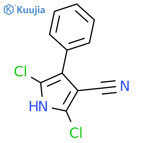 1H-Pyrrole-3-carbonitrile, 2,5-dichloro-4-phenyl- structure